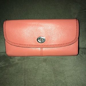 Coach wallet! Salmon color!